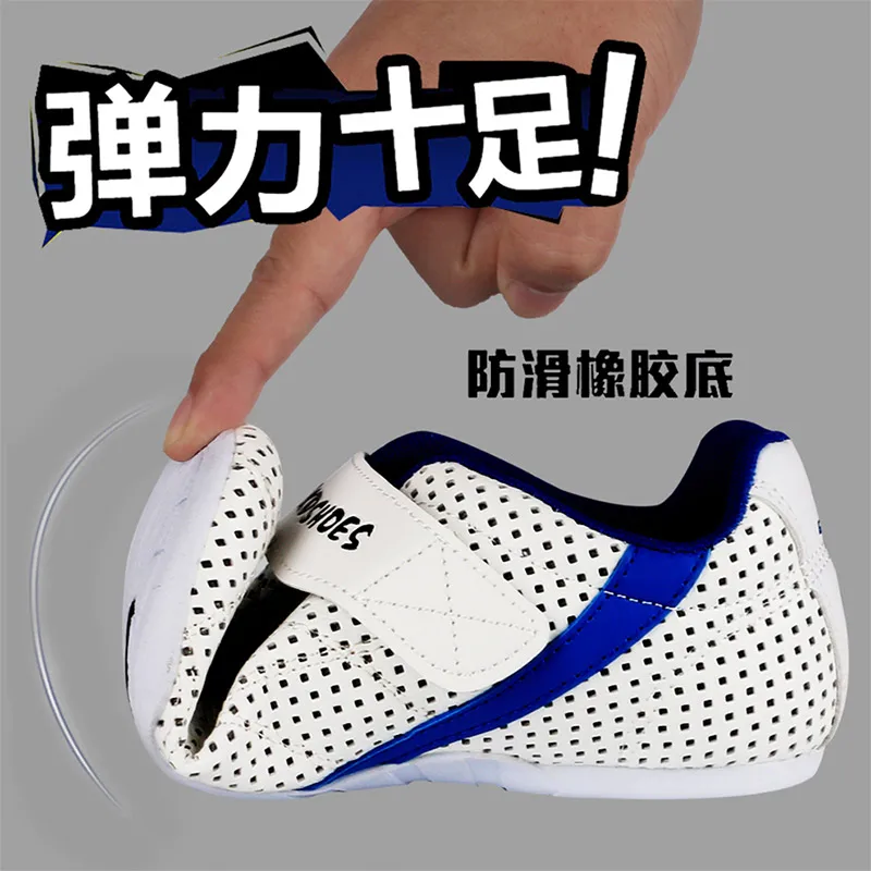 White comfortable Taekwondo Shoes for Kids Men women Martial Art Sneaker sports Training WTF TKD karate Competition indoor shoes