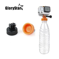 Diameter 37mm Water Bottle Connector Monopod Tripod Surfing Plastic Bottle Mount Adapter Connector for Gopro YI OSMO Sjcam
