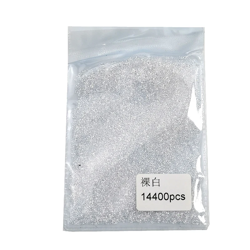 14400pcs Crystal Stones Glass Sand Rhinestones 1.2mm Mini Crystals Micro Pixie Nail Rhinestones DIY For Nail Art Decorations