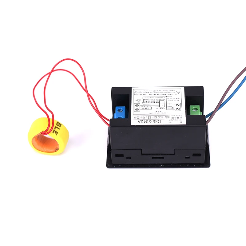 AC 80-500V 0-100A Embedded LED Digital Voltmeter Ammeter 110V 220V Voltage Current Meter Voltammeter Volt Amp Tester Detector