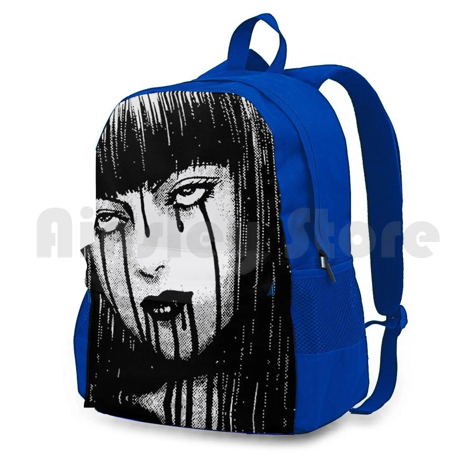 Bloody Tears Tomie-Junji Ito Outdoor Hiking Backpack Riding Climbing Sports Bag Tomie Junji Ito Uzumaki Horror Manga Anime