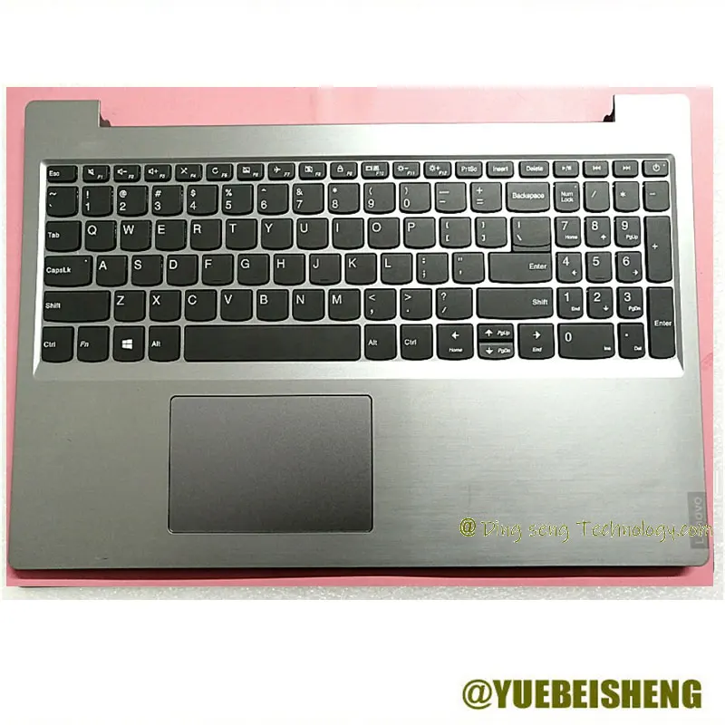 YUEBEISHENG                    New For Lenovo IdeaPad L340-15 palmrest US keyboard Upper cover Touchpad,Silver