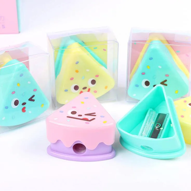 

1PC Cute Cake Pudding Pencil Sharpener School Student Stationery Supplies Kid Prize Gift Pencil Sharpeners(ss-1604)