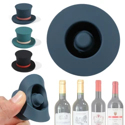 1PC Creative Champagne Wine Bottle Cork Stopper Beer Bottle Sealer Cap Reusable Silicone Wine Bottle Stopper Bar Kitchen Tool