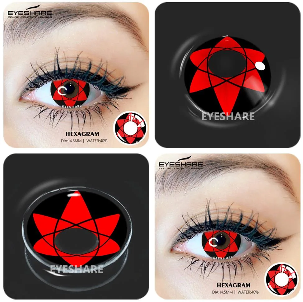 Color Contact Lenses Yearly Color Lens Eyes Cosmetic Colored Contacts 2pcs Eye Contacts Cosplay Anime Accessories Contact Lenses