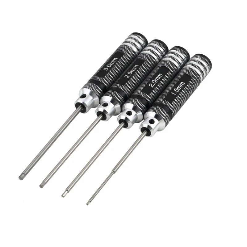 

4PCS Hex Screw Driver Tool Kit For RC Helicopter Plane Transmitter Car Black Blue