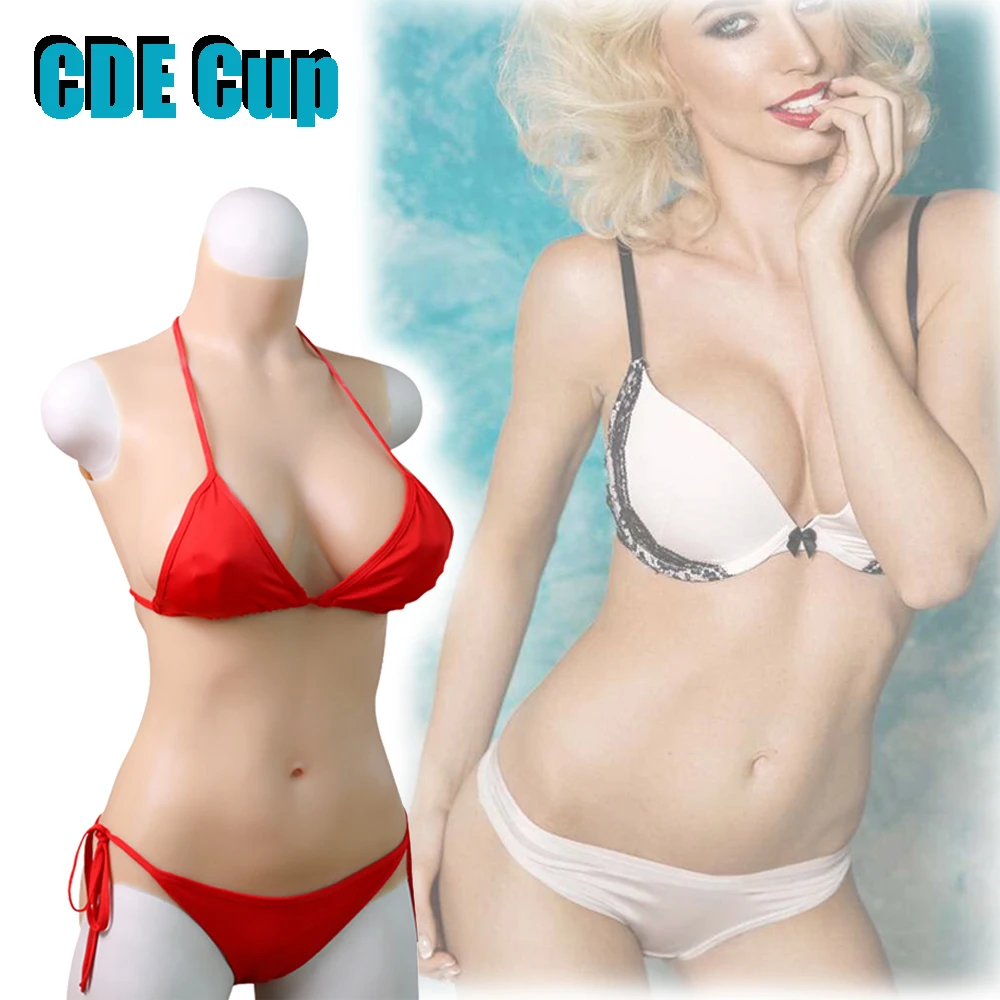 Realistic Tits Silicone Female Bodysuit with Fake Vagina Cosplay Artificial Breast Forms for Shemale Transgender DragQueen Sissy