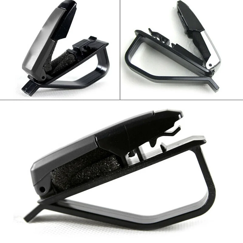 Universal Car Auto Sun Visor Glasses Box Sunglasses Clip Card Ticket Holder Fastener Pen Case Eyeglasses Car Accessories