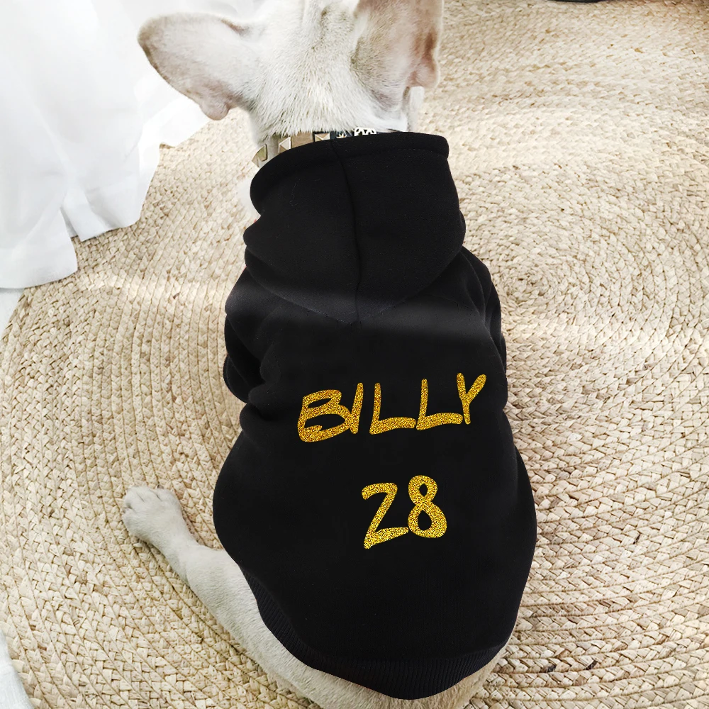 Custom Dog Cat Hoodie Clothes French Bulldog Puppy Dog Coat Sweatshirt Cotton Winter Dog Cat Clothing Shirt Chihuahua Yorkshire