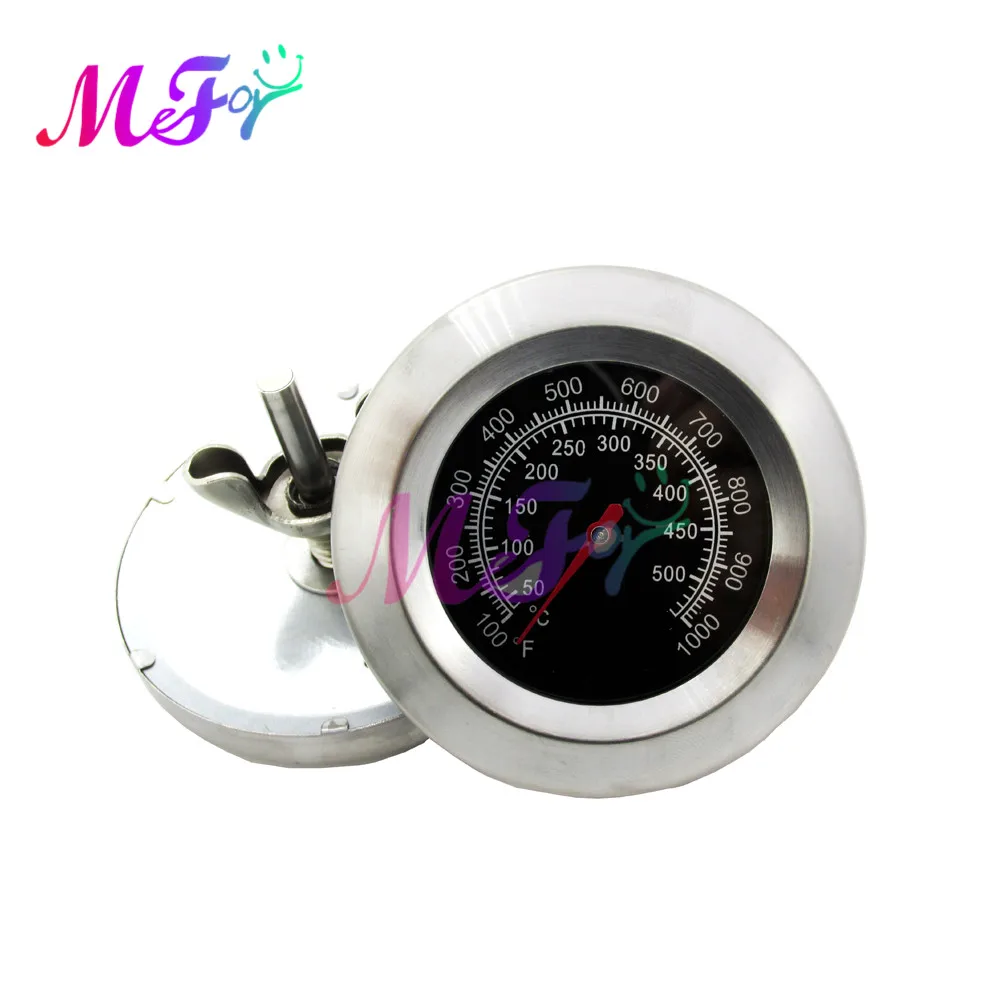 50-500 Degree Stainless Steel Barbecue BBQ Smoker Grill Thermometer Temperature Gauge Meter Oven Kitchen Baking Tool