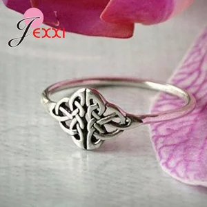 Chinesischer Knoten 925 Sterling Silber Ring für Frauen kreativer Fingerring Blumengeschenk Schmuck von hochwertigem Vintage -Metall, 6, 7, 8, 9, 10 12 Hauptverkäufe aus China - №10