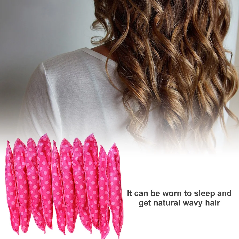 10 Pcs/Lot Hair Curlers Soft Sleep Pillow Hair Rollers Set Best Flexible Foam and Sponge Hair Care DIY Hair Styling Tools