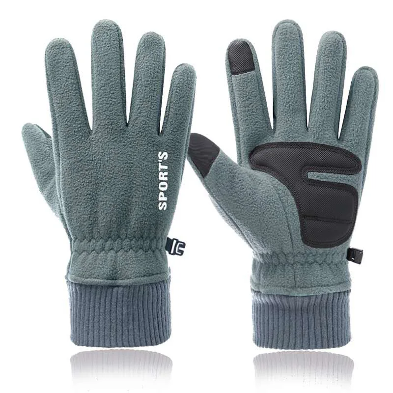 Gloves Women's winter fleece extra thick cold outdoor sports extra fleece extra warm breathable gloves windproof ski gloves