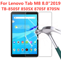 9H Tempered Glass Screen Protector For Lenovo Tab M8 8.0 Inch 2019 TB-8505F 8505X 8705F 8705N Anti Scratch Clear Protective Film