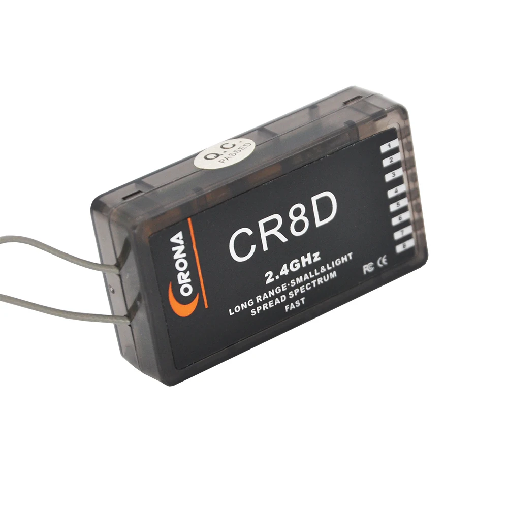 Corona CR8D 2.4Ghz 8ch Receiver Compatible with CT8F/CT8J /CT8Z/CT3F/ V2 DSSS Module