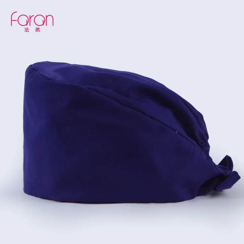 ANNO Solid Color Scrub Caps Female Male Hospital Doctor Nurse Work Hats Nursing Accessorie Short or Long Hair Head Dress