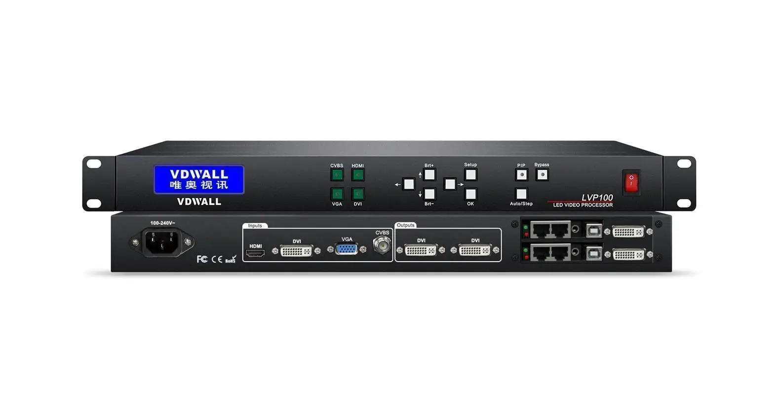 VDWALL LVP100 LED video processor switcher converter