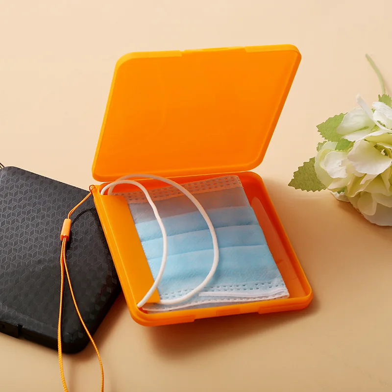 Portable Face Masks Storage Box Disposable Mask Case Mask Cover Holder Mask Storage Seal Box Mask Box Organizer Mask Container