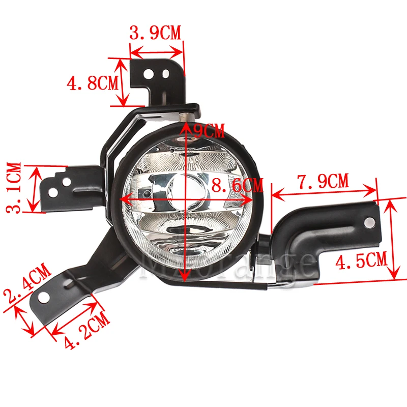 Fog Light Headlight Assembly for Honda CRV 2007 2008 2009 Fog Light 33951-SWA-H01 33901-SWA-H01 Car Front Bumper Headlight 1Pc