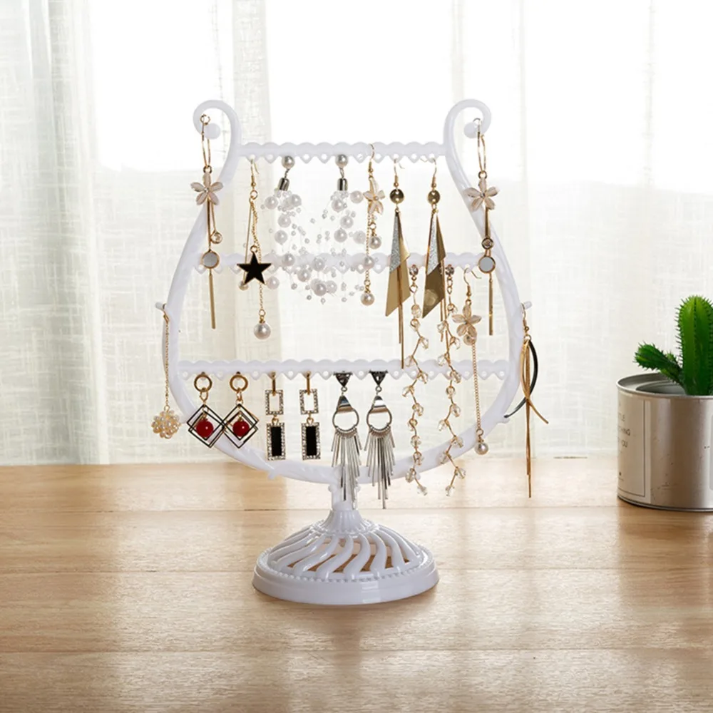 Creative Wine Cup Shape Earrings Bracelet Storage Shelf Jewelry Display Holder Ear Stud Stand Antler Tree Jewelry Organizer
