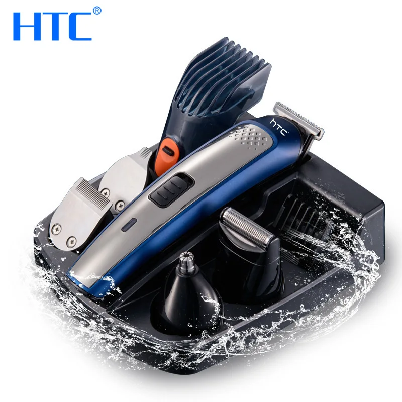 AIKIN htc 5 in 1 multi-functional groom kits rechargeable hair trimmer nose carving beard head for men hair clipper set