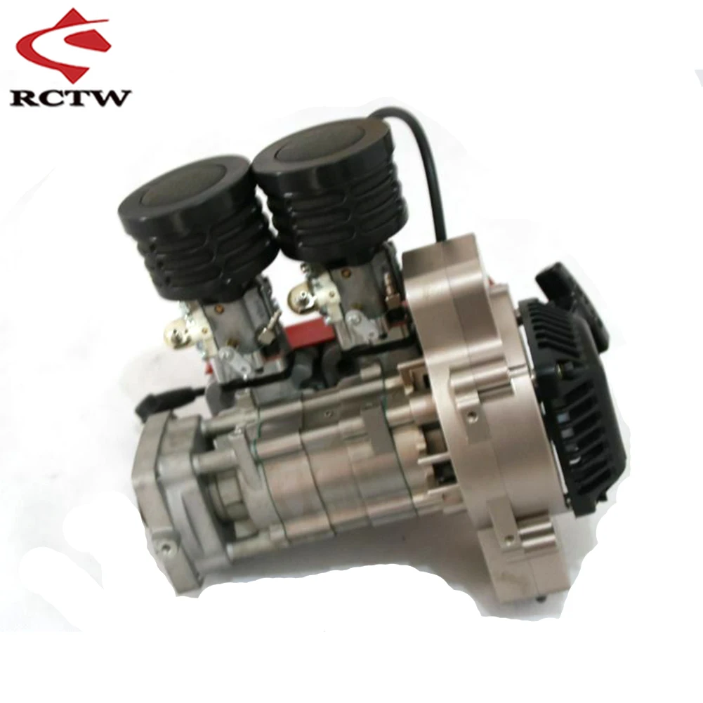 2 Cylinder 58CC Motor Gasoline Engine for 1/5 HPI ROFUN BAHA ROVAN KM BAJA Losi 5ive T FG GoPed RedCat Truck Spare Upgrade Parts