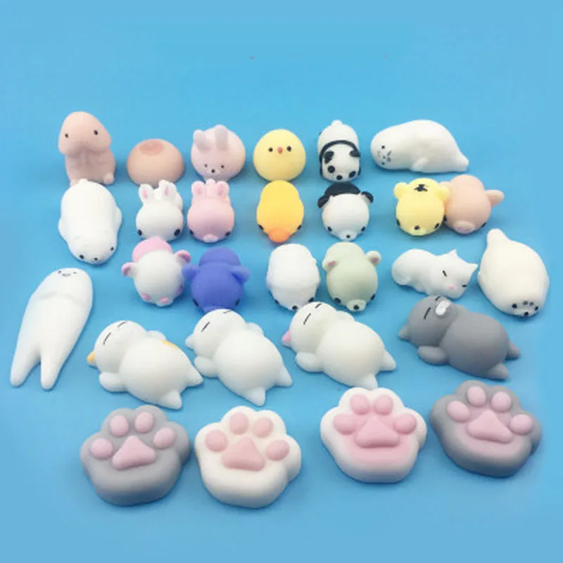 

Cute Mochi Mole 54 Species Soft Focus Cure Fun Kids Kawaii Toy Animal Decoration TPR Toys Noverty Anti Stress Reliever