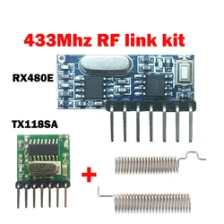 Bezprzewodowy odbiornik RF moduł moduł nadajnika RX480E nadajnik-odbiornik kod nauki 1527 4 channl dla Arduino 433 zestaw do samodzielnego montażu