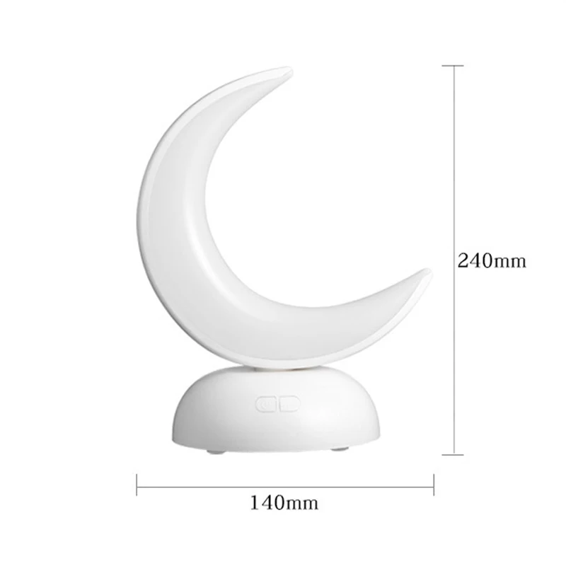 Moon Night Light Portable Cute Baby Kids Desk Lamps Bedroom Bedside LED Table Lamp USB Charging Desktop Sleeping Lamp Home Decor