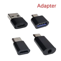 Adaptateur USB USB-C mâle vers Micro USB type-c OTG, convertisseur femelle pour Macbook Samsung S20, connecteur USBC OTG