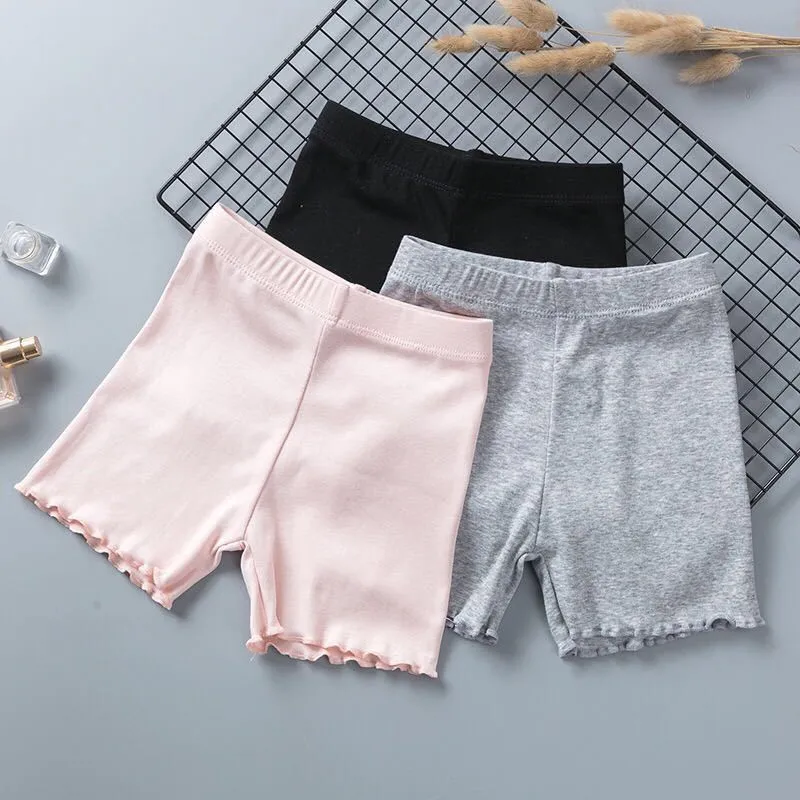 Summer Girls Shorts Candy Color Girls Safty Shorts Pant Kids Beach Pants Shorts Kids Trousers Childrens Pants 2-10 Year