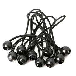 20/50pcs Set Outdoor Supplies Elastic Rope Ball Hiking Tent Accessories Bands Bungee Cords Tarp Tie Down Strap Camping Belts