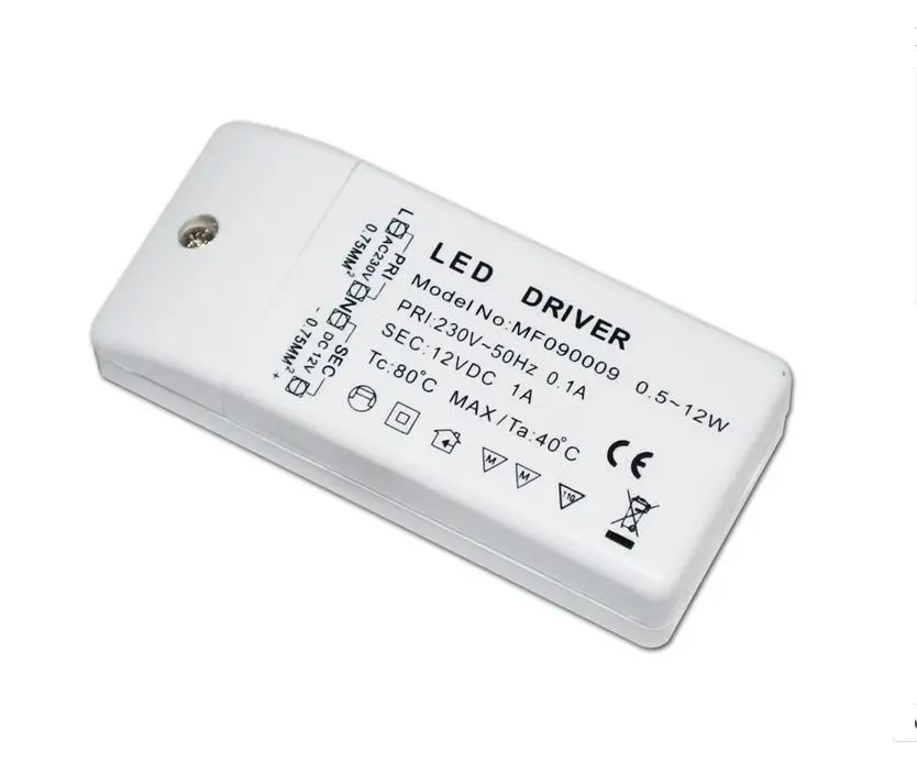 

lowest price EMS/DHL FAST SHIPPING 200X LED bulb Driver Transformer Power Supply DC 12V 0.5w-12w life warranty