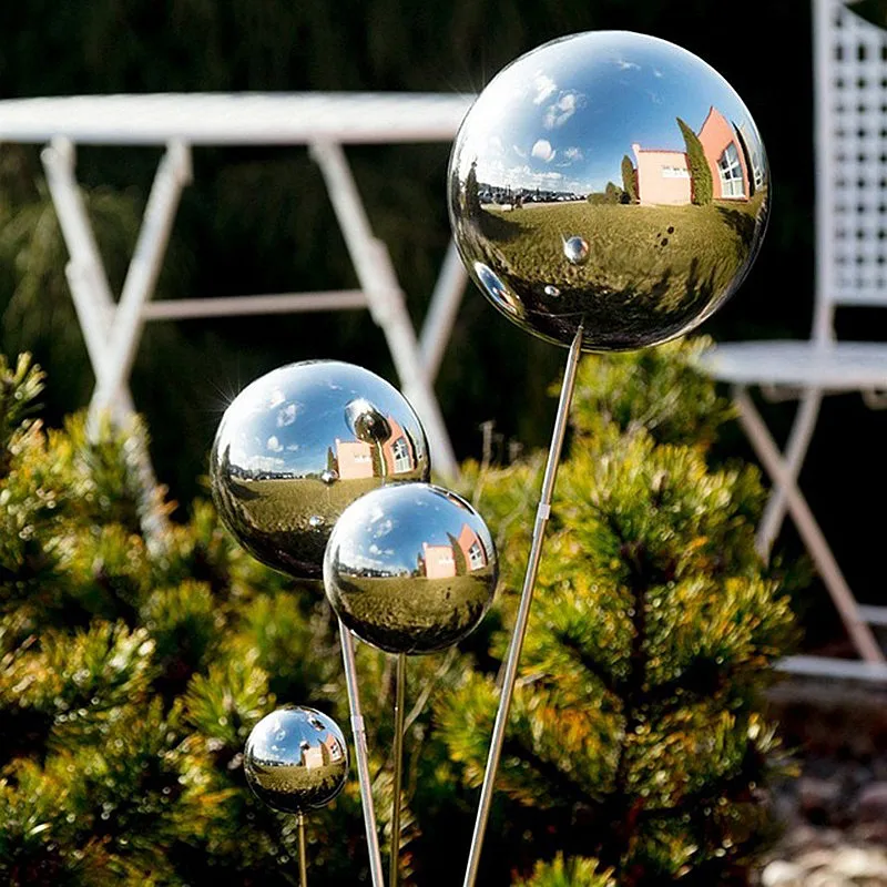 Diameter 16mm - 500mm 201 0.6 stainless steel hollow ball seamless mirror ball family courtyard interior decoration decoration