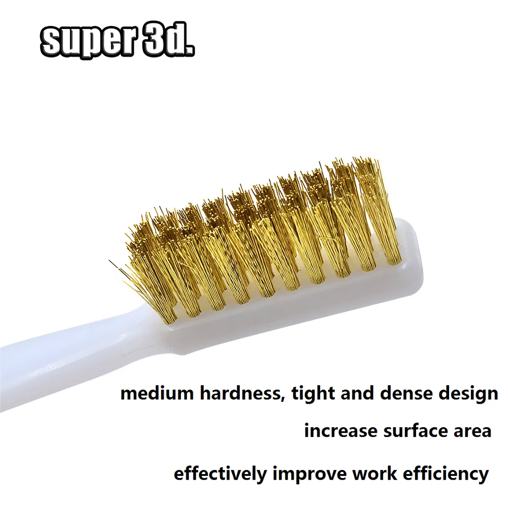 3D Printer Cleaner Tool Copper Wire Toothbrush Copper Brush Handle For Ender 3 Nozzle Heater Block Hotend Cleaning Hot Bed Parts