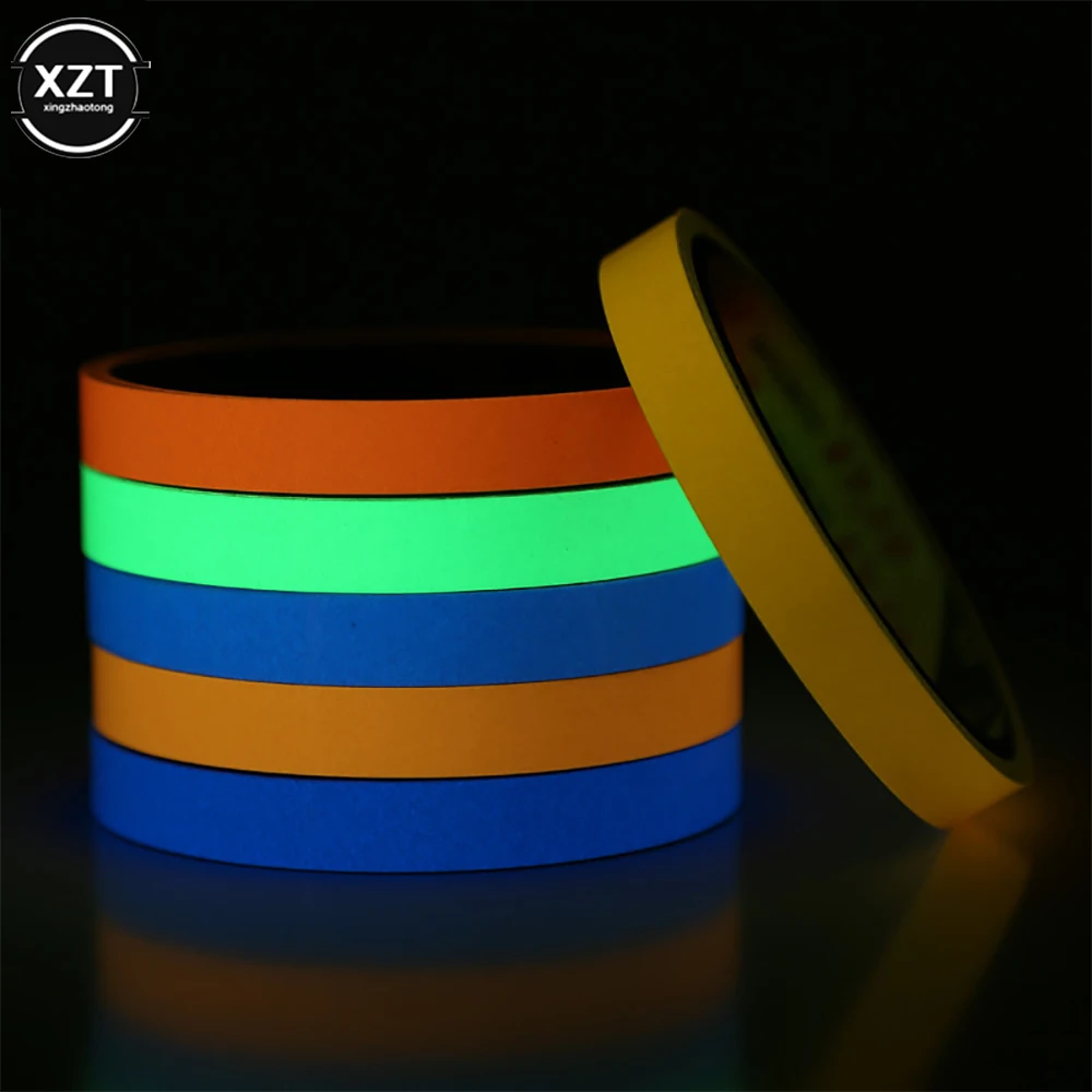 1Pcs Luminous Tape 12MM *3M Self-adhesive Tape Night Vision Glow In Dark Safety Warning Security Stage Home Decoration Tapes