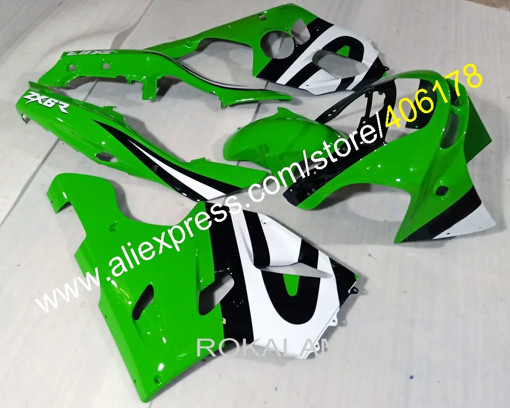 94-97 Ninja ZX-6R Fairing Kit For Kawasaki Ninja ZX6R 1994-1997 ZX 6R 94 95 96 97 Green Motorcycle Fairings