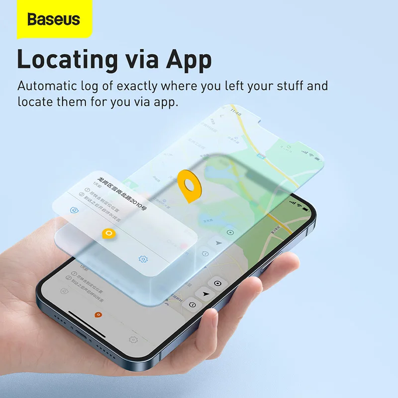 Baseus Wireless Smart Tracker Anti-lost Alarm Tracker Key Finder Child Bag Wallet Finder APP GPS Record Anti Lost Alarm Tag