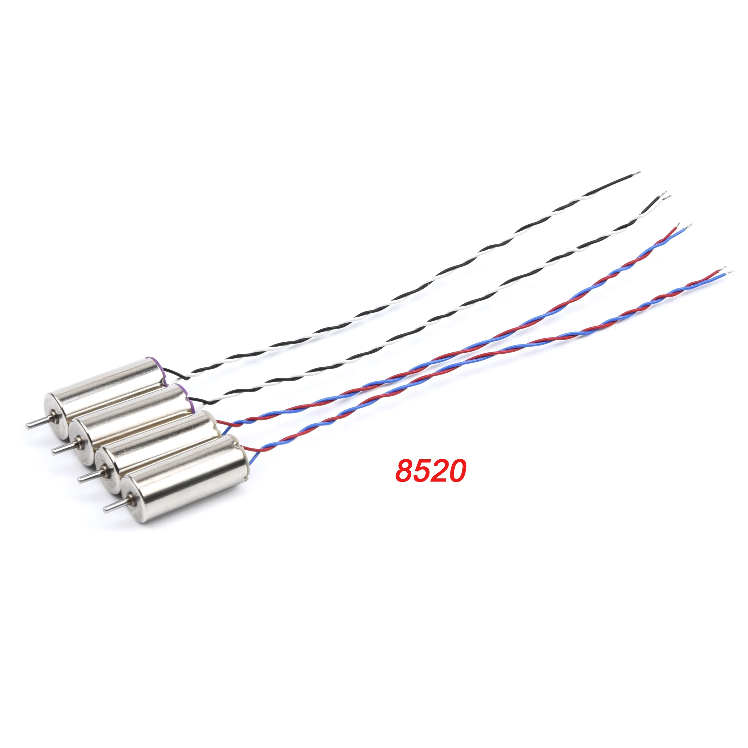 4 PCS 8.5 x 20mm 8520 CW / CCW Coreless Motor + 10 pair 55mm Blade Propeller Prop For DIY Micro QX95 QX110 Quadcopter RC Drone