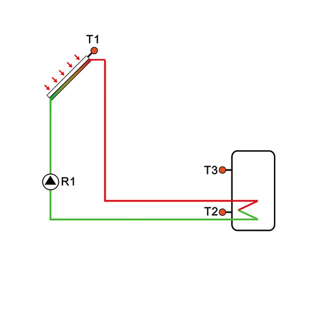 Imagem -04 - Split Solar Water Heater Controller Sistema Solar de Aquecimento de Água Wi-fi Opcional Mobile App Sensores Sr208c