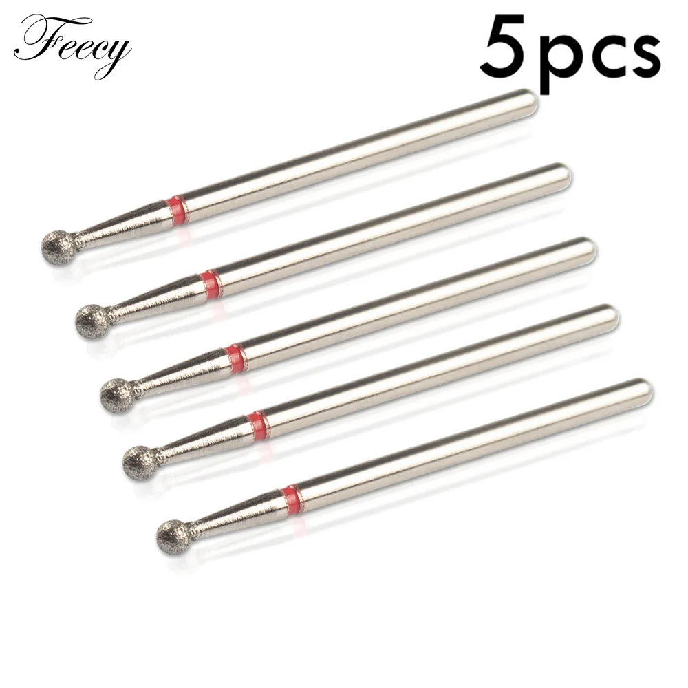 5pcs Diamond Nail Drill Bit Kits Mill Cutter All For Manicure Machine Bit Tools Accessories Cuticle Clean For Removing Nail Gel