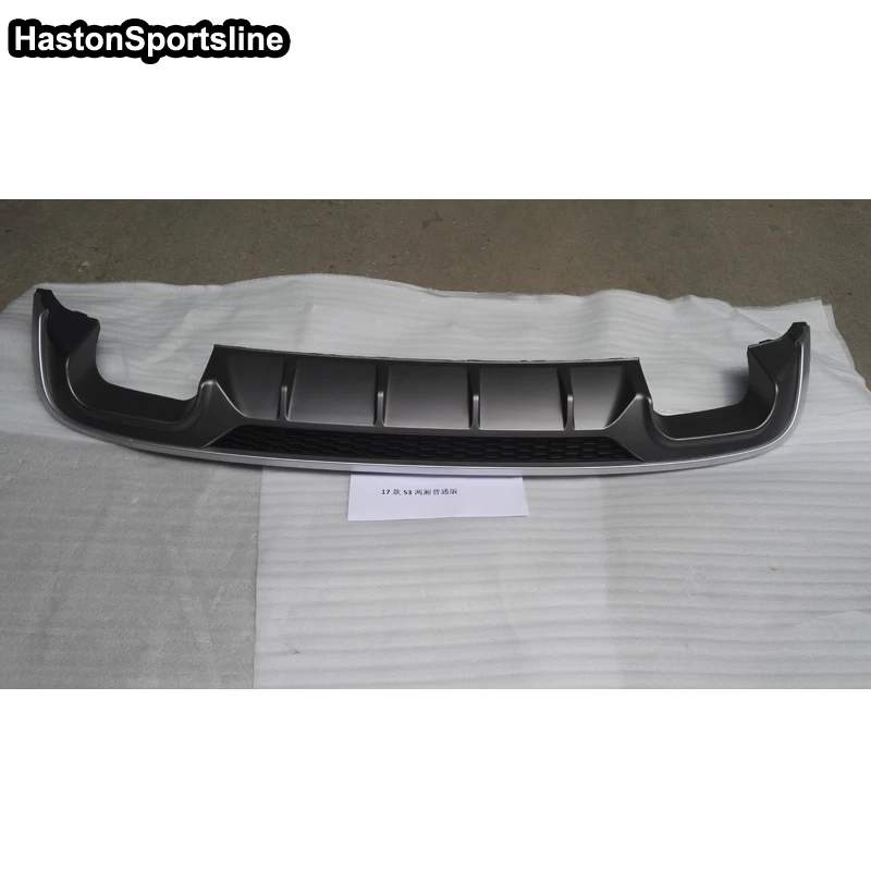 A3 S3 PP dyfuzor tylnego zderzaka tylny wydech Spoiler dla Audi A3 S3 Sline 2017-2019 Car Styling — zdjęcie 3