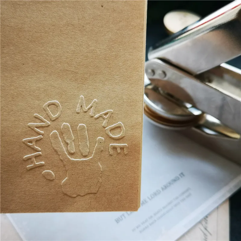 Thank you Embosser Stamp /Embosser Seal thank you  handmade logo steel embossing stamp one full set merry christmas embossed