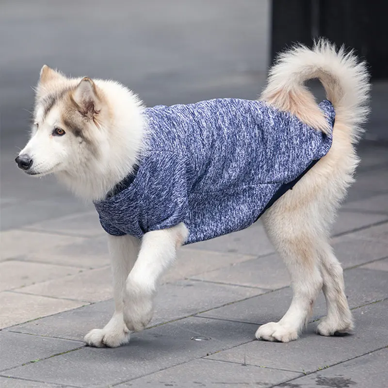 Big Dog Clothes Winter Sweater Large 3XL-9XL Size Pet Clothing Golden Retriever Dog Coats Sweatshirt For Dogs Pets Costume