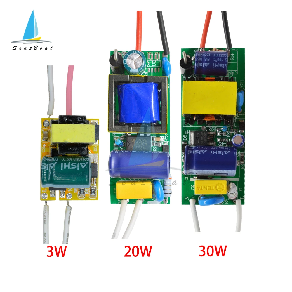 LED Driver 100mA 600mA 900mA 3W 20W 30W LED Power Supply Unit Lighting Transformers For Driver Led Strip Light DIY