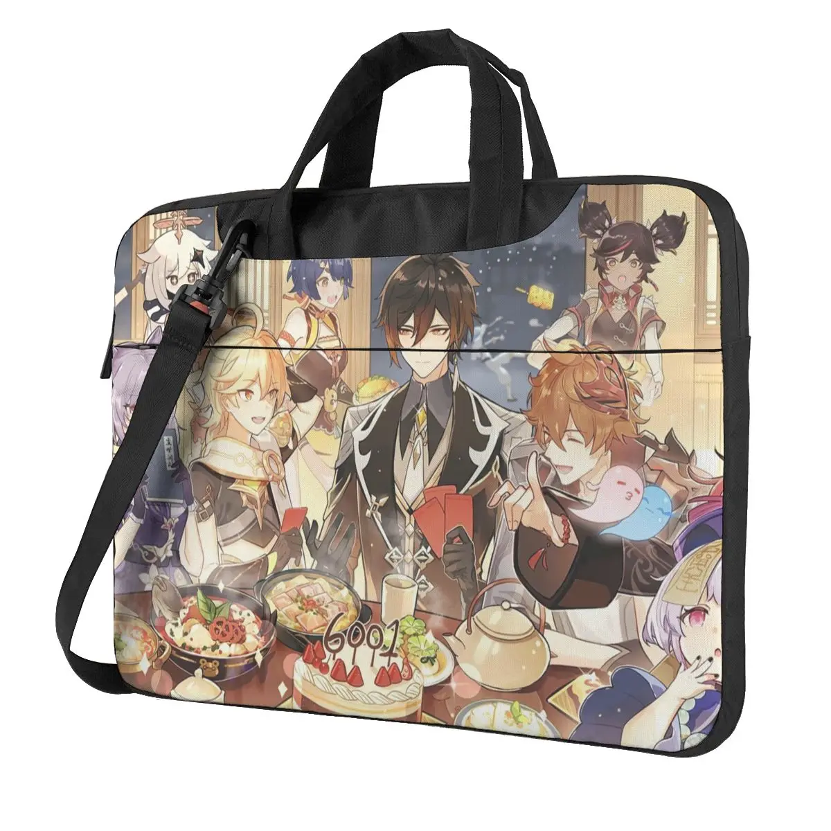 

Video Game,Genshin Impact Laptop Bag Case Protective Vintage Computer Bag Bicycle Crossbody Laptop Pouch