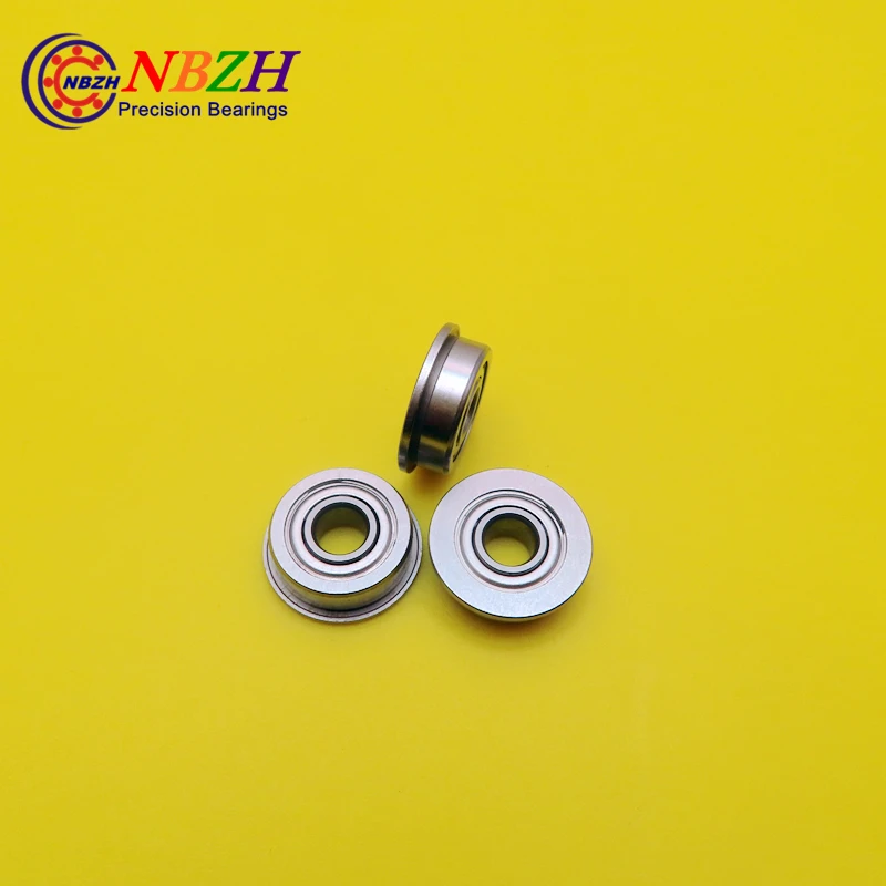 

Free Shipping NBZH Bearing10pcs Free Shipping Flange Bushing Ball Bearings F604ZZ 4*12*4 Mm