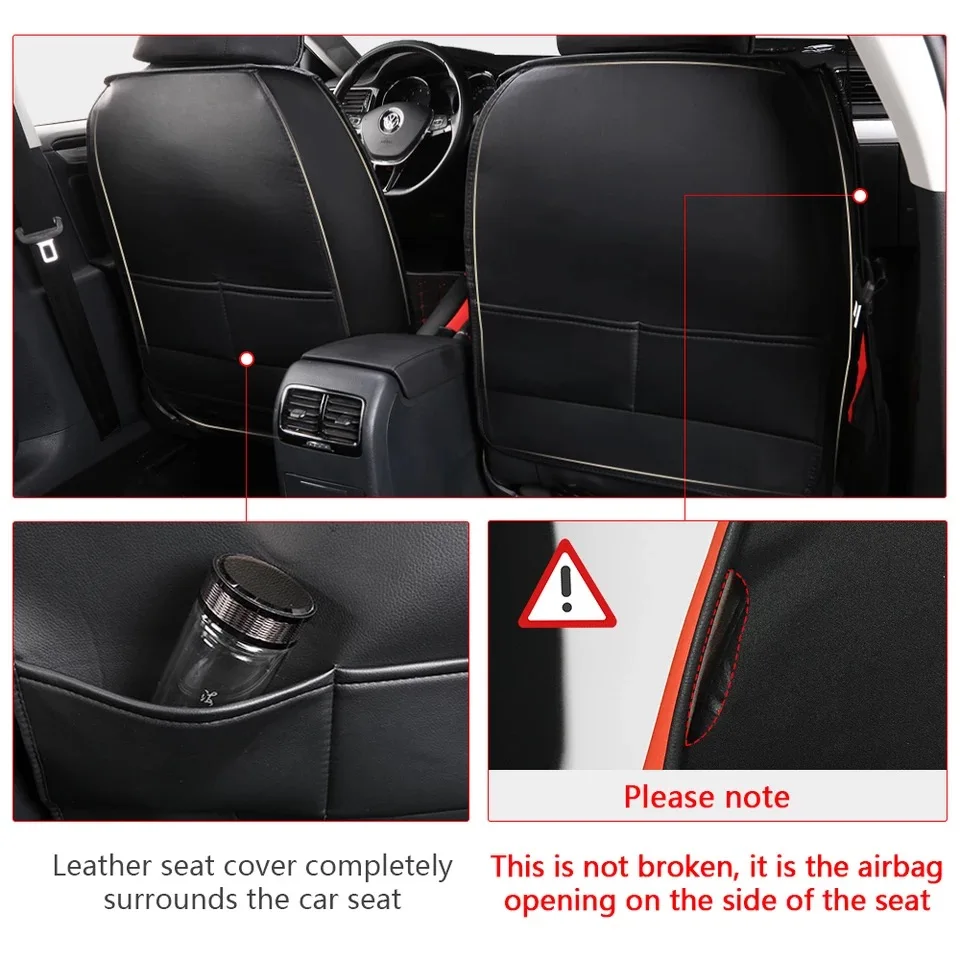 AUTOROWN Luxury PU Leather Car Seat Cover for Toyota Subaru Honda Hyundai Kia Lada BMW Universal Automobile Covers Waterproof