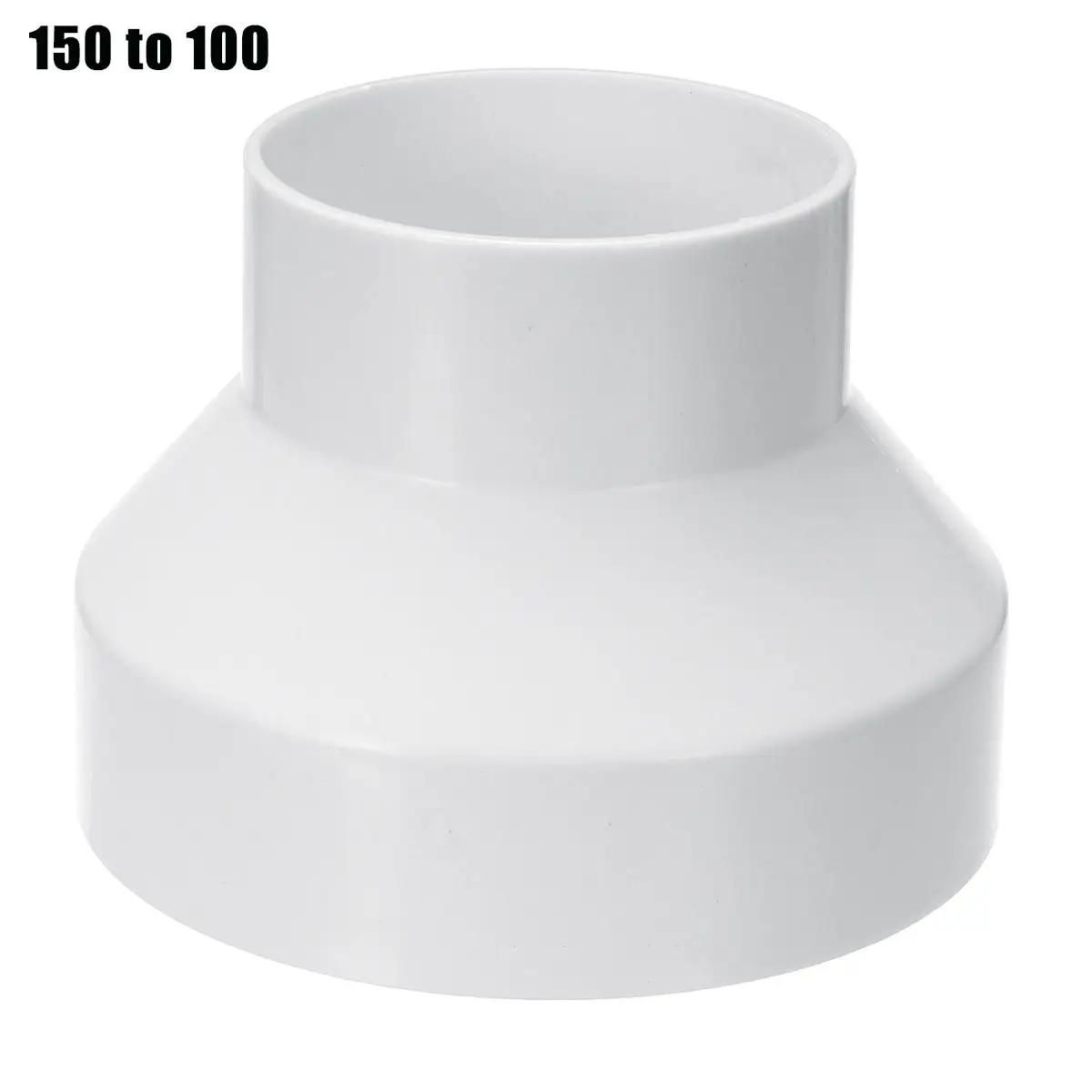 

Ventilation Pipe Reducer Adapter Pipe Fittings 150 to 100 ABS