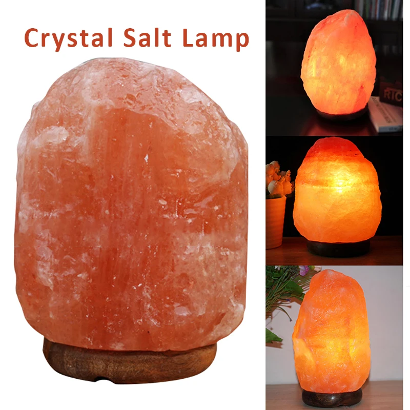 Himalayan Natural Ionic Rock Crystal Salt Night Lamp 1-2kg 5-6inch